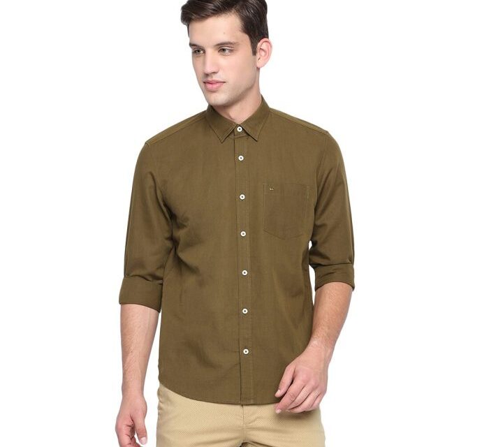 Mens Slim Fit Green Dress Shirt A Stylish Choice for Any Occasion