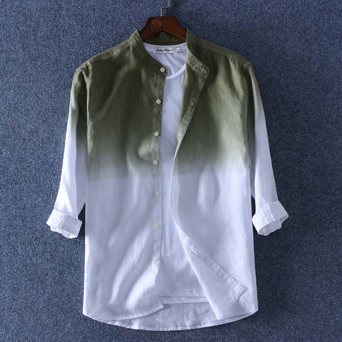 Longline dress shirt mens