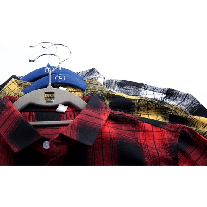 Mens red plaid dress shirt