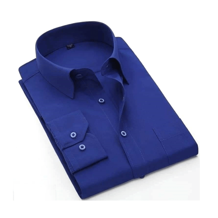 Royal blue dress shirt for woman