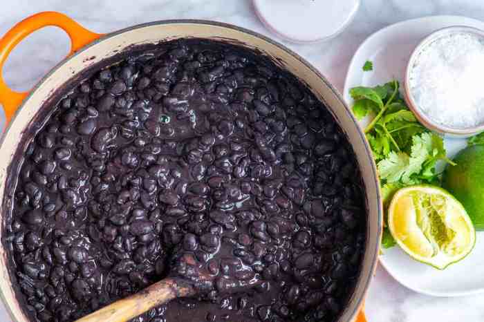 How to cook black beans trini style