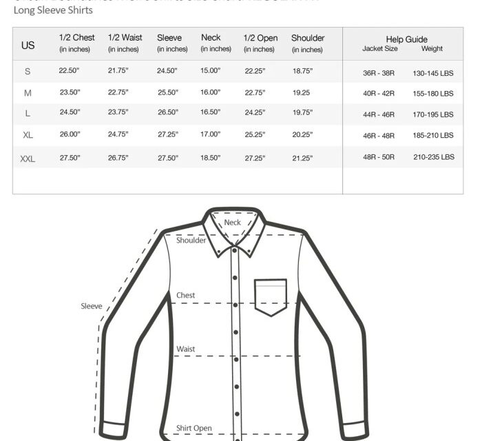 Mens dress shirt size measurements A Guide for the Perfect Fit