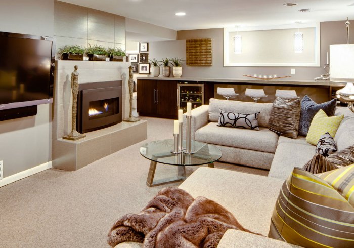 How to decorate basement family room