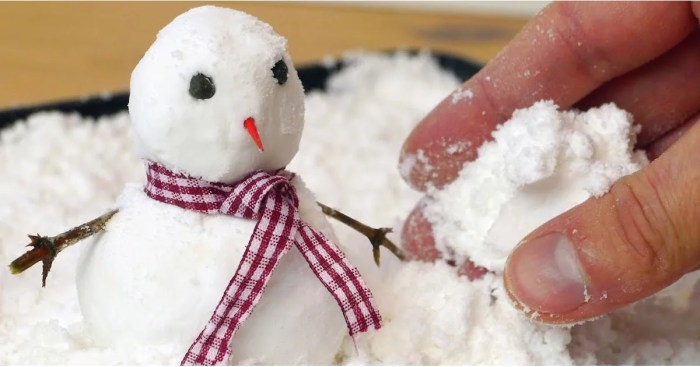 How to make fake snow decoration cheap