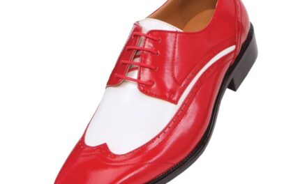 Red and white mens dress shoes Stylish and Bold Footwear Choice