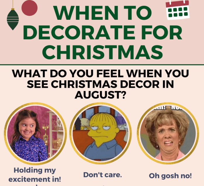 When do people usually start decorating for Christmas?